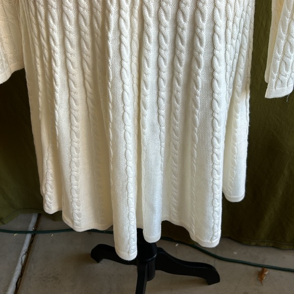 Calvin Klein Cable Knit Sweater Dress - Picture 7 of 9